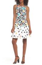 Women's Maggy London Printed Fit & Flare Dress - White