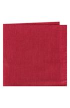 Men's Ted Baker London Solid Cotton Pocket Square, Size - Red