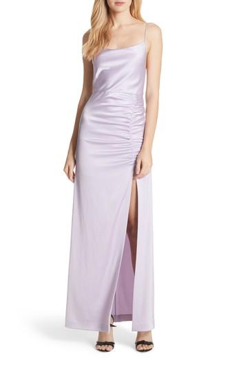 Women's Alice + Olivia Diana Slit Front Maxi Dress - Purple