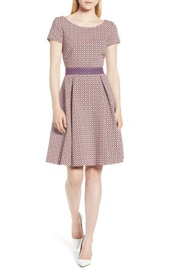 Women's Boss Dalene Fit & Flare Dress - White