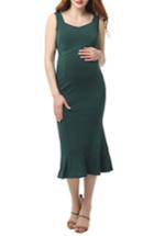 Women's Kimi And Kai Kora Maternity Mermaid Midi Dress - Green