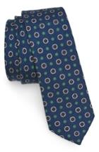 Men's The Tie Bar Floral Medallion Wool Tie, Size - Blue