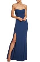 Women's Dress The Population Ellen Strapless Gown, Size - Blue