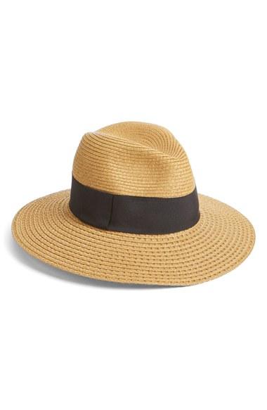 Women's Nordstrom Wide Brim Straw Panama Hat - Brown