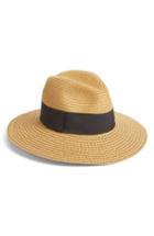 Women's Nordstrom Wide Brim Straw Panama Hat - Brown