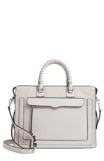Rebecca Minkoff Large Bree Leather Satchel - Ivory