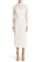 Women's Burberry Chanella Lace Midi Dress - White