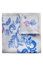 Men's Eton Koi Silk Pocket Square, Size - Purple