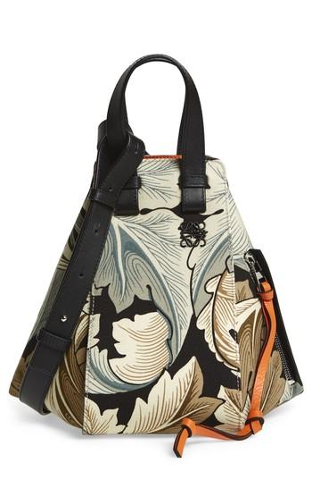 Loewe Small Hammock Camo Canvas & Leather Hobo -