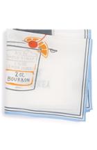 Men's Calibrate 'whiskey Sour' Pocket Square, Size - White