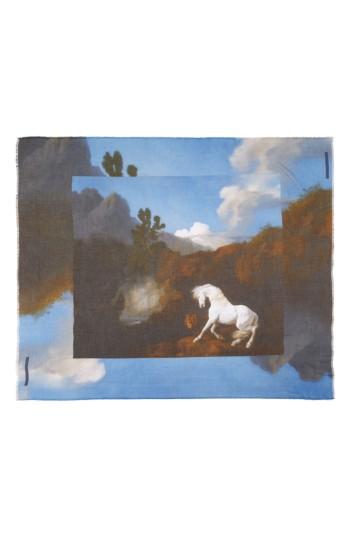 Women's Stella Mccartney Stubbs Horse Printed Scarf