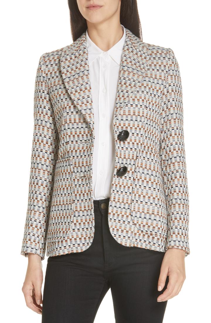 Women's Smythe Portrait Neck Blazer - Grey