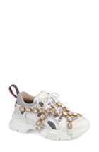 Women's Gucci Flashtrek Jewel Embellished Sneaker Us / 35eu - White