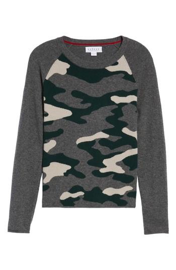 Women's Velvet By Graham & Spencer Camo Cashmere Sweater