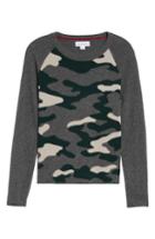 Women's Velvet By Graham & Spencer Camo Cashmere Sweater