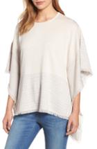 Women's Vineyard Vines Stripe Poncho Sweater - Grey