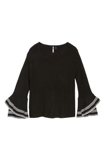 Women's Love By Design Double Ruffle Sleeve Pullover
