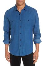 Men's Faherty Brand Belmar Reversible Work Shirt - Blue