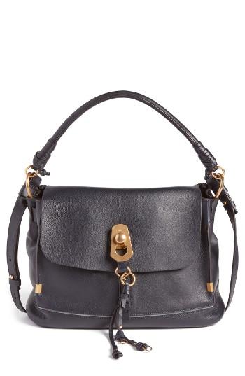 Chloe Medim Owen Calfskin Leather Satchel - Brown