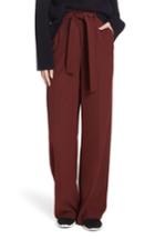 Women's Vince Wide Leg Trousers - Red