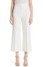 Women's St. John Collection Bella Double Weave Crop Flare Pants - White