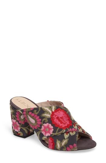Women's Sole Society Luella Flower Embroidered Slide M - Pink