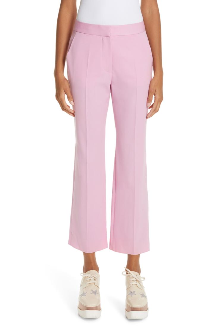 Women's Stella Mccartney Wool Ankle Pants Us / 44 It - Pink