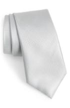 Men's Canali Solid Silk Tie, Size - Metallic