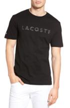 Men's Lacoste 3d Logo Graphic T-shirt (l) - Black