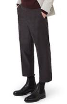 Men's Topman Crop Wide Leg Trousers X 32 - Black