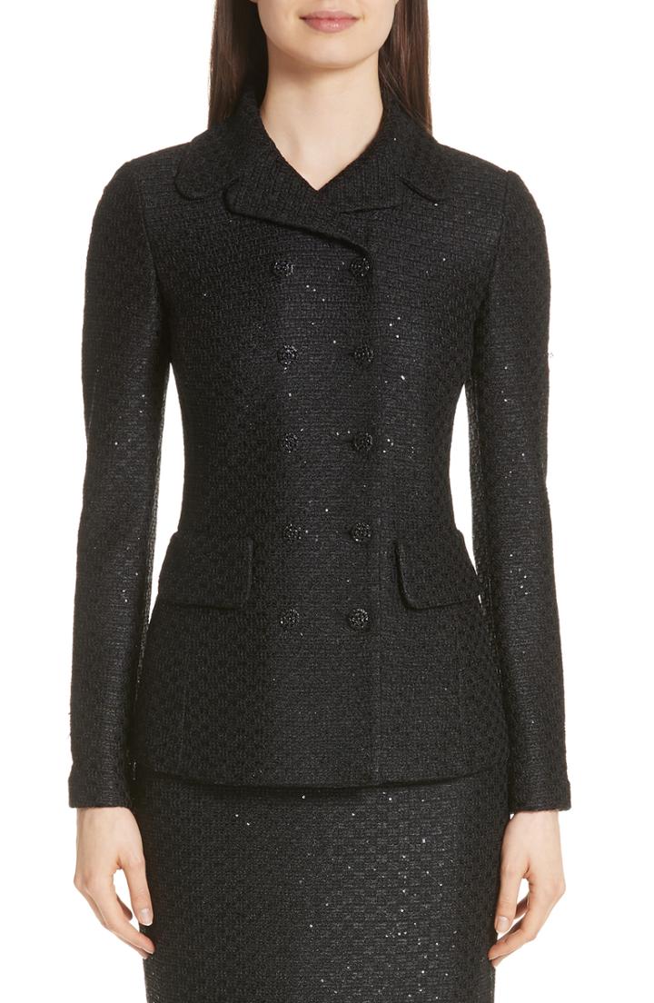 Women's St. John Collection Shimmer Sequin Knit Jacket