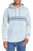 Men's Rvca Seven Stripe Fleece Hoodie, Size - Blue/green