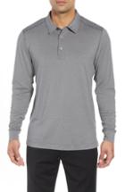 Men's Cutter & Buck Matthew Drytec Long Sleeve Polo, Size - Grey