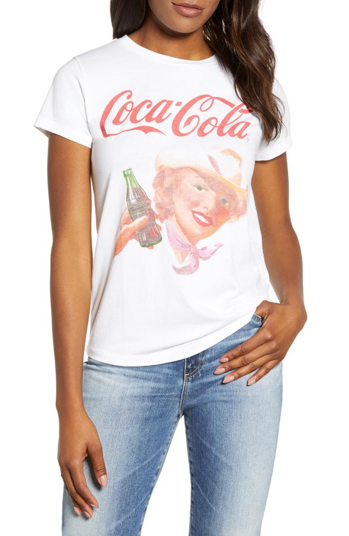 Women's Lucky Brand Coca Cola Graphic Tee - White