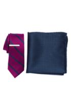 Men's The Tie Bar Wheelhouse Stripe 3-piece Skinny Tie Style Box