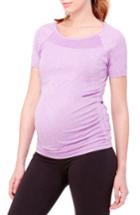 Women's Ingrid & Isabel Active Ruched Maternity Top - Purple