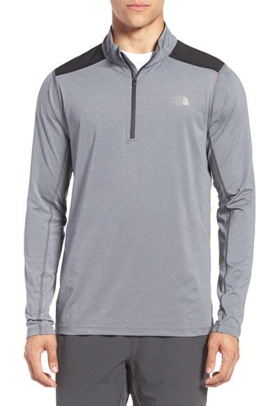 Men's The North Face 'kilowatt' Quarter Zip Training Pullover - Grey