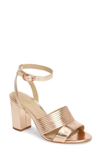 Women's Etienne Aigner Layla Ankle Strap Sandal .5 M - Metallic