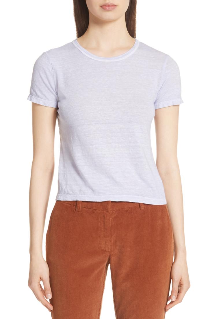 Women's A.l.c. Bambina Linen Tee - Purple