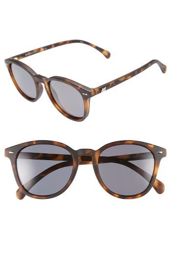 Women's Le Specs 'bandwagon' 51mm Polarized Sunglasses - Matte Tort/ Smoke Mono Polar