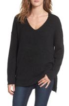 Women's Dreamers By Debut Exposed Seam Tunic Sweater - Black