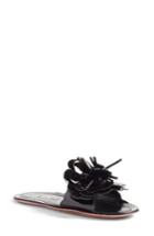 Women's Miu Miu Floral Slide Sandal Us / 35eu - Black