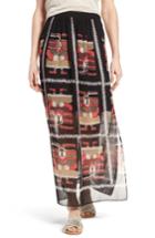 Women's Nic+zoe Men On The Block Print Maxi Skirt