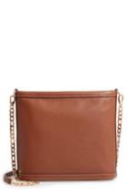 Nordstrom Maribel Leather Crossbody Bag - Brown