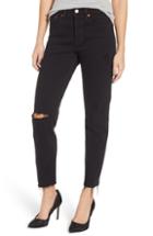 Women's Levi's Wedgie Icon Fit High Waist Ripped Skinny Jeans - Black