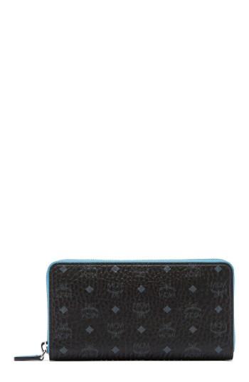 Women's Mcm Visetos Coated Canvas Zip Wallet -