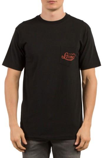 Men's Volcom Strike Graphic T-shirt, Size - Black