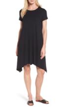 Women's Eileen Fisher Jersey Tunic Dress, Size - Black