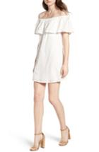 Women's Bishop + Young Eyelet Ruffle Off The Shoulder Dress - White