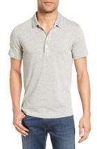 Men's Billy Reid Grant Trim Fit Polo, Size - Grey